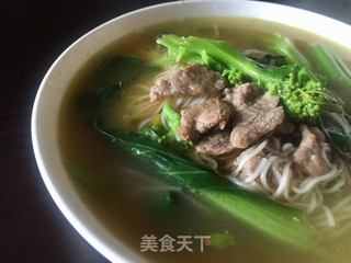 菜心牛肉面的做法步骤：10