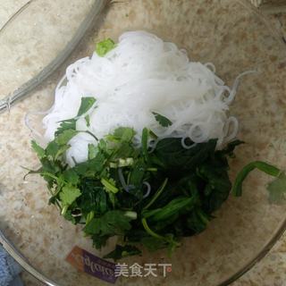 菠菜拌粉丝的做法步骤：4