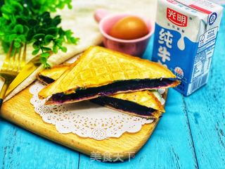 紫薯鸡蛋三明治的做法步骤:10
