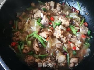 芹菜鸡块炖粉皮的做法步骤:18