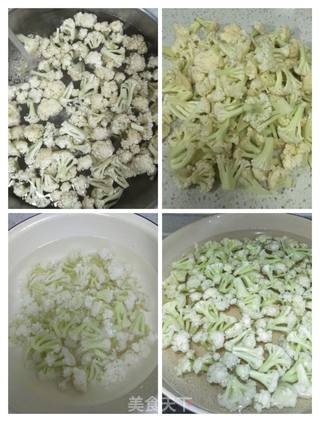 西红柿洋葱炒菜花的做法步骤:2