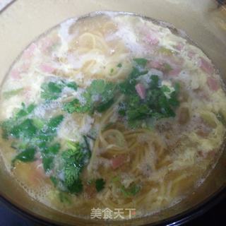 辣白菜煮玉米喳面的做法步骤:10
