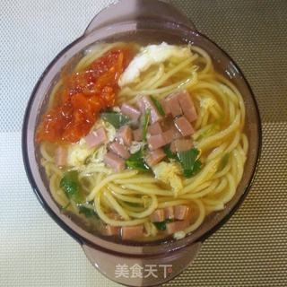 辣白菜煮玉米喳面的做法步骤:13