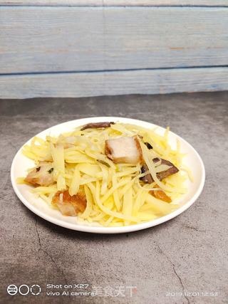 锅烧牛肉炒土豆丝的做法步骤:8