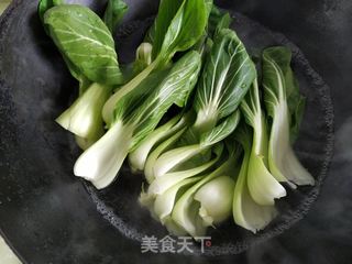 香菇油菜的做法步骤:3