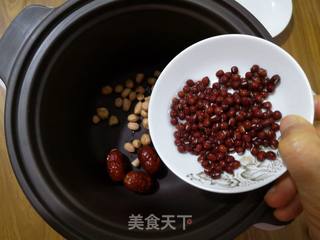 电炖锅版的红薯红豆花生粥的做法步骤:4