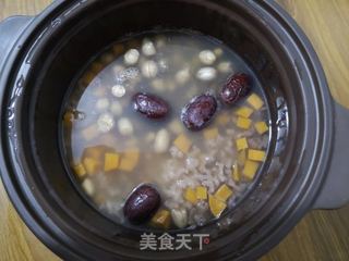 电炖锅版的红薯红豆花生粥的做法步骤:8