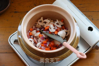 土锅烩饭的做法步骤:6