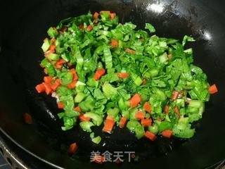 芥菜虾皮炒饭的做法步骤：4