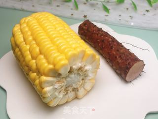 宝宝辅食山药玉米泥的做法步骤：1