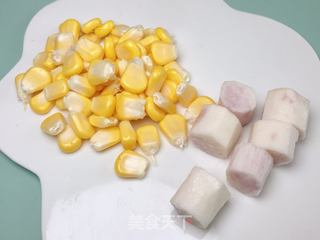 宝宝辅食山药玉米泥的做法步骤：2