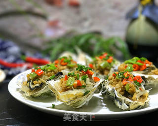 蒜蓉蒸生蚝的做法步骤:11