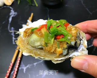 蒜蓉蒸生蚝的做法步骤:12