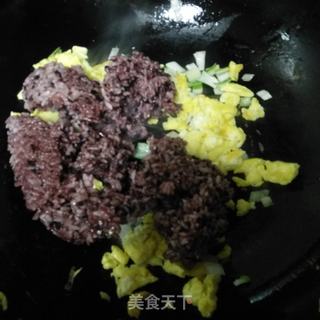 榨菜蛋炒饭的做法步骤：6