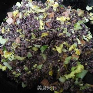 榨菜蛋炒饭的做法步骤:8