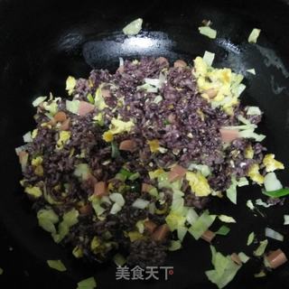 榨菜蛋炒饭的做法步骤：9