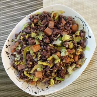 榨菜蛋炒饭的做法步骤:13