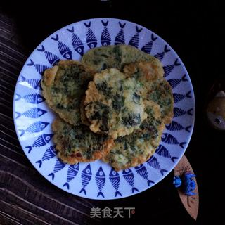 芹菜叶鸡蛋饼的做法步骤：8