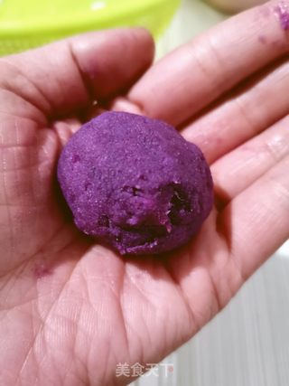紫薯糯米丸子的做法步骤：5