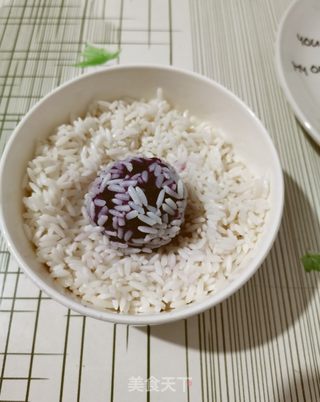 紫薯糯米丸子的做法步骤:6