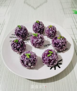 紫薯糯米丸子的做法步骤：9