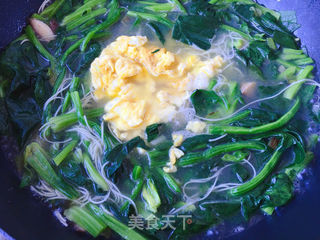 香菇菠菜鸡蛋面的做法步骤:13