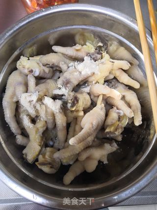 双椒鸡爪的做法步骤:8