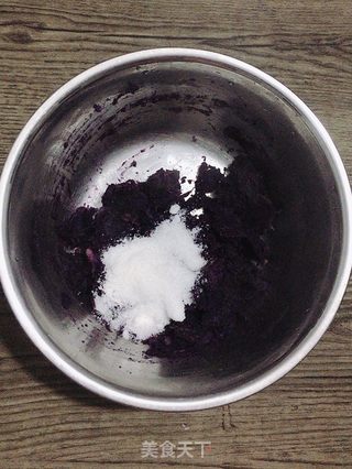紫薯糯米丸子的做法步骤：3