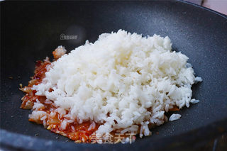 辣白菜炒饭的做法步骤:6