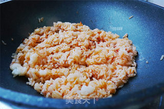 辣白菜炒饭的做法步骤:7