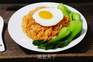 辣白菜炒饭的做法步骤:9