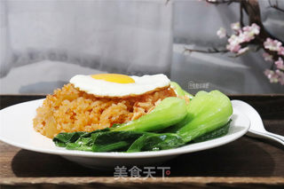 辣白菜炒饭的做法步骤:10