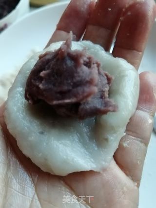 芋头红豆糯米糍的做法步骤:15