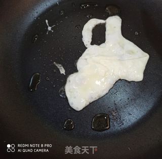 黄金白玉翡翠炒饭的做法步骤:3