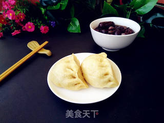 香菇白菜馅发面蒸饺的做法步骤:12