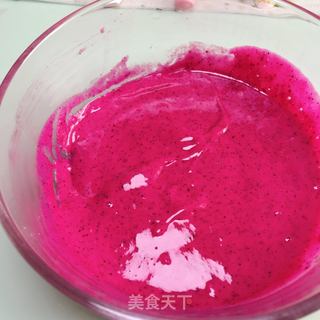 火龙果小松饼的做法步骤:5