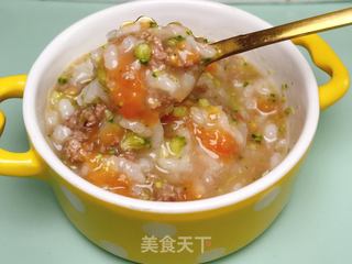 番茄牛肉粥的做法步骤:9