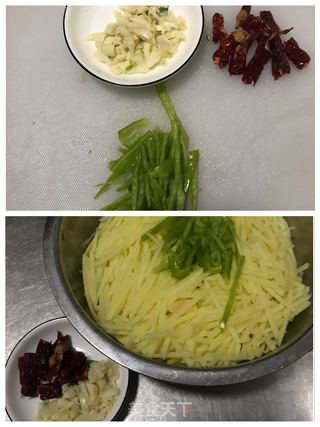 酸辣土豆丝的做法步骤：3