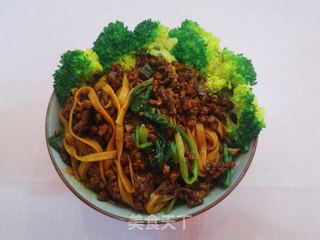 酱油肉末蔬菜面的做法步骤：19