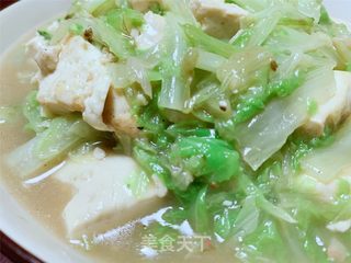 熬白菜豆腐的做法步骤:7