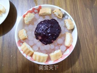 蓝莓西米羹的做法步骤:5