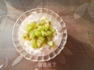 猕猴桃酸奶西米羹的做法步骤:6