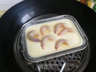 虾仁南糕炖蛋的做法步骤:9