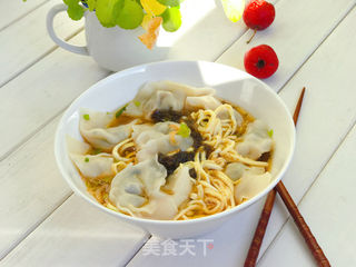 荠菜虾仁馄饨的做法步骤:16