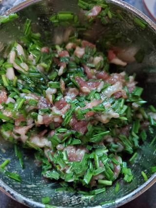 韭菜鲜肉馅南瓜蒸饺的做法步骤:9