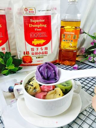 美味彩色饺子的做法步骤:18