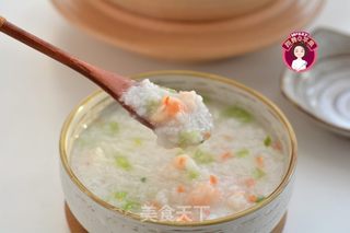 大虾蔬菜砂锅粥的做法步骤:8