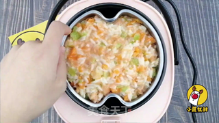 宝宝生鲜,三文鱼蒸饭,适合8个月➕宝宝食用【小鹿优鲜】的做法步骤:7