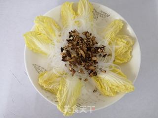 牛肉粉丝蒸白菜的做法步骤：3