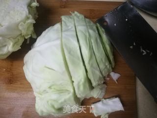 沙拉酱卷心菜饼的做法步骤:2